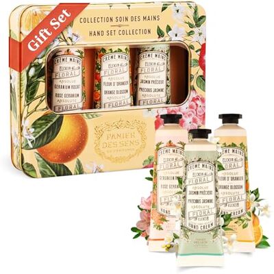 Panier des Sens Coffret Cadeau 3 crèmes mains Made in France Fleur d'Oranger, Jasmin & Géranium Panier des Sens Coffret Cadeau 3 crèmes mains Made in France Fleur d'Oranger, Jasmin & Géranium