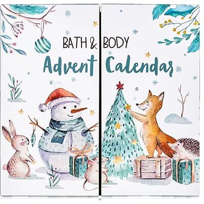 accentra Calendrier de l'Avent de soins 2025 pour filles avec 24 produits de soins avec lotion pour le corps, bombes de bain, gel douche, shampooing, baume pour les lèvres, crème pour les mains. accentra Calendrier de l'Avent de soins 2025 pour filles avec 24 produits de soins avec lotion pour le corps, bombes de bain, gel douche, shampooing, baume pour les lèvres, crème pour les mains.