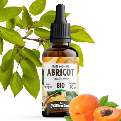 Planète au Naturel Huile de Noyau d'Abricot Bio 50 ml AB Natureen Pure, Naturelle et Pressée à froid Alimentaire Cheveux, Corps, Peau Planète au Naturel Huile de Noyau d'Abricot Bio 50 ml AB Natureen Pure, Naturelle et Pressée à froid Alimentaire Cheveux, Corps, Peau