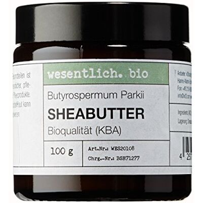 wesentlich. Beurre de karité bio 100 g Produit naturel 100 % pur pour crème et cosmétiques Pur naturel dans un pot en verre Soin du corps pur wesentlich. Beurre de karité bio 100 g Produit naturel 100 % pur pour crème et cosmétiques Pur naturel dans un pot en verre Soin du corps pur