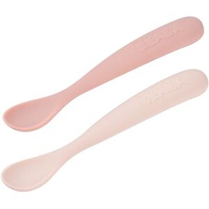 Béaba , Lot de 2 Cuillères en Silicone Bébé/Enfant 1er Âge Dès 4 mois, Souple Bout arrondi Manche long et Ergonomique, Boite de transport -Finition Anti Poussière Barbe à papa/Guimauve Béaba , Lot de 2 Cuillères en Silicone Bébé/Enfant 1er Âge Dès 4 mois, Souple Bout arrondi Manche long et Ergonomique, Boite de transport -Finition Anti Poussière Barbe à papa/Guimauve