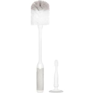 Ubbi Ensemble de brosses de luxe pour bébé, avec biberon et téton, avec succion, essentiels de nettoyage pour bébé, gris Ubbi Ensemble de brosses de luxe pour bébé, avec biberon et téton, avec succion, essentiels de nettoyage pour bébé, gris
