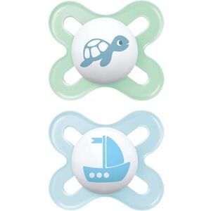 MAM Start Pure Lot de 2 tétines pour bébé de 0 à 2 mois, fabriquées à partir de matériaux durables et biorenouvelables, tétine en silicone SkinSoft avec étui à tétine Bleu/crème MAM Start Pure Lot de 2 tétines pour bébé de 0 à 2 mois, fabriquées à partir de matériaux durables et biorenouvelables, tétine en silicone SkinSoft avec étui à tétine Bleu/crème