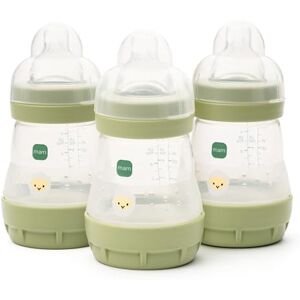 MAM Easy Start Self Sterilising Anti-Colic Baby Bottle 3 Pack (3 x160 ml) with Slow Flow Teats Size 1, Newborn Essentials, White (Designs May Vary) MAM Easy Start Self Sterilising Anti-Colic Baby Bottle 3 Pack (3 x160 ml) with Slow Flow Teats Size 1, Newborn Essentials, White (Designs May Vary)