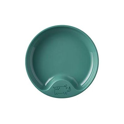 Mepal Assiette d'auto-alimentation pour bébé Mio Assiette d'apprentissage pour enfants Assiette sans BPA pour tout-petit Vaisselle pour enfants – Deep turquoise Mepal Assiette d'auto-alimentation pour bébé Mio Assiette d'apprentissage pour enfants Assiette sans BPA pour tout-petit Vaisselle pour enfants – Deep turquoise
