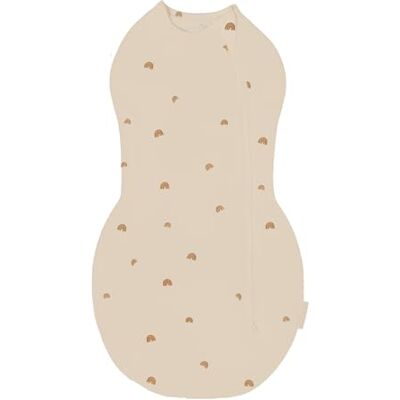 Happiest Baby Sleepea Couverture d'emmaillotage 100 % coton bio pour bébé – Conçue par des médecins pour un développement sain des hanches (Arc-en-ciel clair, taille M) Happiest Baby Sleepea Couverture d'emmaillotage 100 % coton bio pour bébé – Conçue par des médecins pour un développement sain des hanches (Arc-en-ciel clair, taille M)