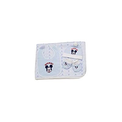 Disney Set cadeau 4 pièces Mickey Mouse avec couverture, bavette en éponge et parure (ART. WR2002) Disney Set cadeau 4 pièces Mickey Mouse avec couverture, bavette en éponge et parure (ART. WR2002)