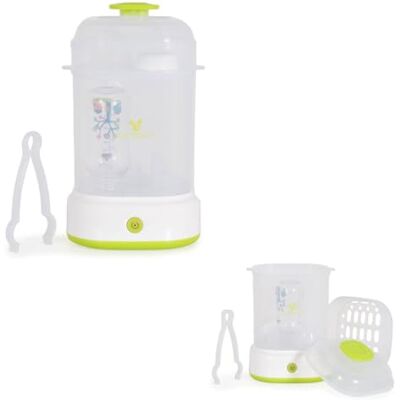 Cangaroo Stérilisateur Presto 2 compartiments Stérilisation de petites pièces Pince accessoire Couleur : vert Cangaroo Stérilisateur Presto 2 compartiments Stérilisation de petites pièces Pince accessoire Couleur : vert