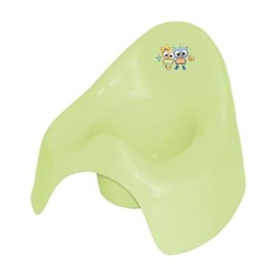 Lorelli Pot en plastique sans danger, anti-éclaboussures, facile à nettoyer vert clair Lorelli Pot en plastique sans danger, anti-éclaboussures, facile à nettoyer vert clair