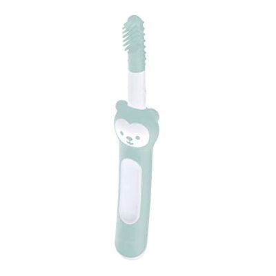 MAM Brosse de massage avec poils en silicone doux Permet aux bébés de se nettoyer quotidiennement des dents Pour soulager les maux de dents À partir de 3 mois Turquoise MAM Brosse de massage avec poils en silicone doux Permet aux bébés de se nettoyer quotidiennement des dents Pour soulager les maux de dents À partir de 3 mois Turquoise