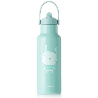 Jane Jané Bouteille isotherme en acier inoxydable pour garder le froid pendant 24 heures et la chaleur pendant 12 heures, revêtement intérieur en céramique, 500 ml, sans BPA, vert Jane Jané Bouteille isotherme en acier inoxydable pour garder le froid pendant 24 heures et la chaleur pendant 12 heures, revêtement intérieur en céramique, 500 ml, sans BPA, vert