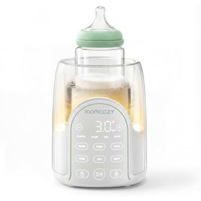 Momcozy MW06 NightPro Chauffe-Biberons Nocturne pour Bébé Cuve transparente graduée, 120 ml en 3 minutes, 2 niveaux de veilleuse, 6 programmes Momcozy MW06 NightPro Chauffe-Biberons Nocturne pour Bébé Cuve transparente graduée, 120 ml en 3 minutes, 2 niveaux de veilleuse, 6 programmes