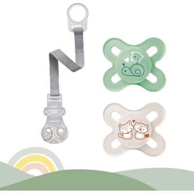 MAM Skin Soft Start Lot de 2 tétines en silicone pour prématurés et nouveau-nés Taille XS 0-2 mois Neutre Avec boîte de transport stérilisée et sangle NIP MAM Skin Soft Start Lot de 2 tétines en silicone pour prématurés et nouveau-nés Taille XS 0-2 mois Neutre Avec boîte de transport stérilisée et sangle NIP
