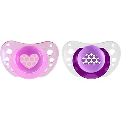 Chicco Physio Air Sucette en Silicone 2 Pièces Rose 6-12 Mois Chicco Physio Air Sucette en Silicone 2 Pièces Rose 6-12 Mois