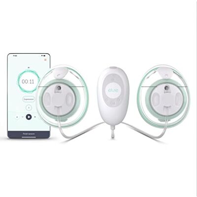 Elvie Stride 1.0 Double – Tire-lait électrique double mains libres avec moteur de qualité hospitalière – Extracteur de lait maternel silencieux, portable, rechargeable et sans BPA Elvie Stride 1.0 Double – Tire-lait électrique double mains libres avec moteur de qualité hospitalière – Extracteur de lait maternel silencieux, portable, rechargeable et sans BPA