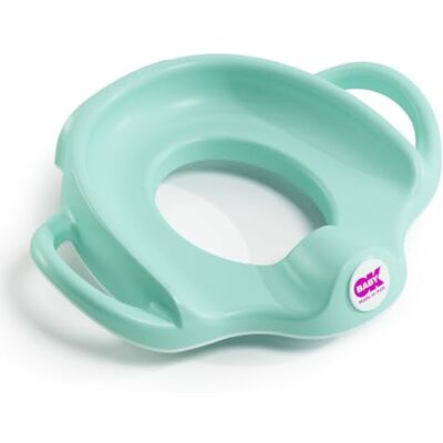 OKBABY Sofa Réducteur de WC avec bord antidérapant Dossier haut pour un maximum de confort et de grandes poignées pour une stabilité maximale de l'enfant Turquoise OKBABY Sofa Réducteur de WC avec bord antidérapant Dossier haut pour un maximum de confort et de grandes poignées pour une stabilité maximale de l'enfant Turquoise