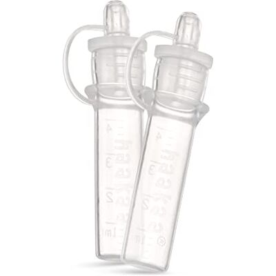 haakaa Kit de collecte de colostrum en silicone 5 ml 2 pièces (pré-stérilisées), seringues pour colostrum pour le lait maternel à collecter, nourrir et haakaa Kit de collecte de colostrum en silicone 5 ml 2 pièces (pré-stérilisées), seringues pour colostrum pour le lait maternel à collecter, nourrir et
