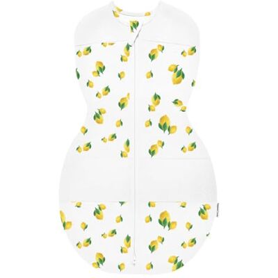 Happiest Baby Couverture d'emmaillotage Sleepea Cotton 100% Bio Favorise Un développement sain des Hanches (Ivoire Motif Citrons, Moyen) Happiest Baby Couverture d'emmaillotage Sleepea Cotton 100% Bio Favorise Un développement sain des Hanches (Ivoire Motif Citrons, Moyen)