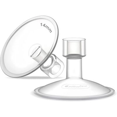 Maymom MyFit – Coupelles 14 mm, Série Saucer, compatibles avec certains tire-laits Medela et connecteurs larges/étroits, 2 pièces (pièces non originales) Maymom MyFit – Coupelles 14 mm, Série Saucer, compatibles avec certains tire-laits Medela et connecteurs larges/étroits, 2 pièces (pièces non originales)