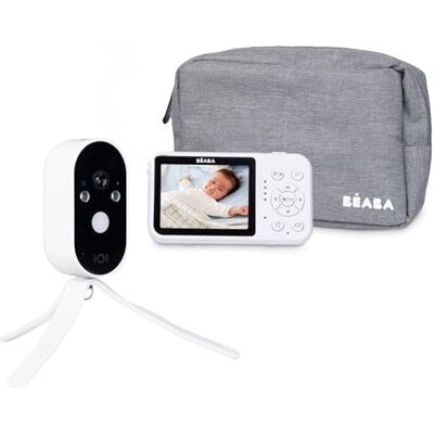 Béaba BEABA, Babyphone Vidéo sans WiFi – Caméra sur Batterie 36h, Écran 2,8”, Vision Nocturne, 0 Ondes, VOX, Veilleuse, Talkie-Walkie, Support Flexible, Babyphone Nomade, Zen Travel, Blanc Béaba BEABA, Babyphone Vidéo sans WiFi – Caméra sur Batterie 36h, Écran 2,8”, Vision Nocturne, 0 Ondes, VOX, Veilleuse, Talkie-Walkie, Support Flexible, Babyphone Nomade, Zen Travel, Blanc