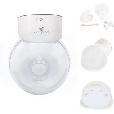 Cangaroo Kangourou Tire-lait électrique portable Eliria, capacité 180 ml, valve, couleurs : blanc Cangaroo Kangourou Tire-lait électrique portable Eliria, capacité 180 ml, valve, couleurs : blanc
