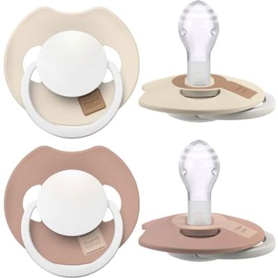 Difrax LOVI Sucette Dynamique 18+ Mois Prime Phosphorescence Beige & Marron 3 Pièces Facile à Accepter, Sans BPA, Silicone de Haute Qualité et Durable Difrax LOVI Sucette Dynamique 18+ Mois Prime Phosphorescence Beige & Marron 3 Pièces Facile à Accepter, Sans BPA, Silicone de Haute Qualité et Durable