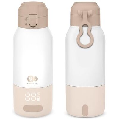 kk Kinderkraft Kinderkraft GAJA Chauffe-Biberon Portable et Thermos 2 en 1, 500 ml, 5 niveaux de température, maintien au chaud jusqu’à 20 h, batterie amovible, 10 cycles, USB-C, Beige kk Kinderkraft Kinderkraft GAJA Chauffe-Biberon Portable et Thermos 2 en 1, 500 ml, 5 niveaux de température, maintien au chaud jusqu’à 20 h, batterie amovible, 10 cycles, USB-C, Beige