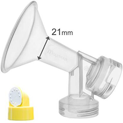 Maymom Protège-lait monobloc avec valve et membrane pour tire-lait Medela (petit 21 mm) Maymom Protège-lait monobloc avec valve et membrane pour tire-lait Medela (petit 21 mm)
