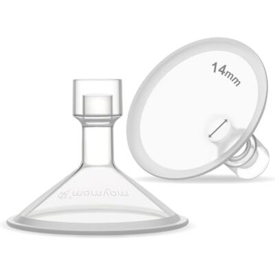 Maymom teterelles MyFit Série Pano Round 14 mm (2 pieces), Compatibles avec tire-laits Medela et connecteurs a large et etroite ouverture Maymom teterelles MyFit Série Pano Round 14 mm (2 pieces), Compatibles avec tire-laits Medela et connecteurs a large et etroite ouverture