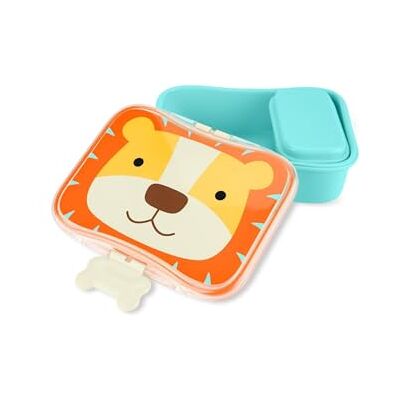 Skip Hop Zoo Lion Ensemble repas avec boîte à déjeuner et boîte à goûter verrouillable Skip Hop Zoo Lion Ensemble repas avec boîte à déjeuner et boîte à goûter verrouillable