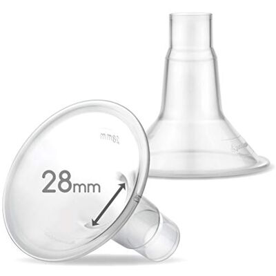 Maymom MyFit Lot de 2 protège-seins 28 mm compatibles avec tire-lait Medela PersonalFit, Freestyle, Harmony et Maxi, compatible avec Flex Connector Maymom MyFit Lot de 2 protège-seins 28 mm compatibles avec tire-lait Medela PersonalFit, Freestyle, Harmony et Maxi, compatible avec Flex Connector