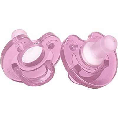 MijnNami Sucette 2 pièces Nicu 100% silicone alimentaire Tétine néonatale Convient aux bébés prématurés 0-6 mois Silicone de qualité alimentaire (rose) MijnNami Sucette 2 pièces Nicu 100% silicone alimentaire Tétine néonatale Convient aux bébés prématurés 0-6 mois Silicone de qualité alimentaire (rose)