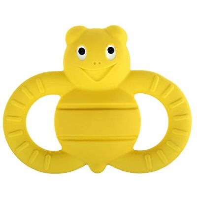 MAM 69866800 Friend Ellie the Bee, jouets pour bébé en caoutchouc naturel, jouets moteurs doux à saisir et à tenir, jouets éducatifs à partir de 3+ mois, jaune MAM 69866800 Friend Ellie the Bee, jouets pour bébé en caoutchouc naturel, jouets moteurs doux à saisir et à tenir, jouets éducatifs à partir de 3+ mois, jaune