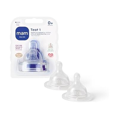 MAM 2 Tétines naissance taille 1 SANS BPA MAM 2 Tétines naissance taille 1 SANS BPA