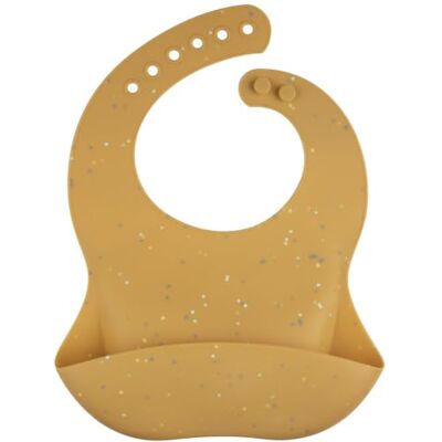 Canpol babies Bavoir avec poche jaune à pois Canpol babies Bavoir avec poche jaune à pois
