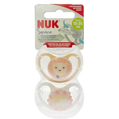 NUK 2 sujets SPACE SILICONE 18-36 M NUK 2 sujets SPACE SILICONE 18-36 M