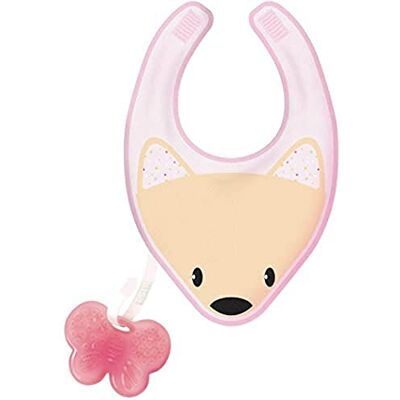 Chicco Bavoir de Dentition Fresh Rose 4+ Mois 1 Unité Chicco Bavoir de Dentition Fresh Rose 4+ Mois 1 Unité