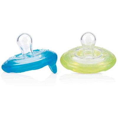 Nuby Nûby ID5822MACSGREENAQUA Set de 2 Sucettes Cerise Vert/Aqua 6-36 M Nuby Nûby ID5822MACSGREENAQUA Set de 2 Sucettes Cerise Vert/Aqua 6-36 M