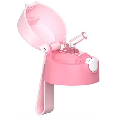 Jarlson Couvercle de Rechange Avec Embout Buccal en Silicone Pour Bouteille d'Eau en Acier Inoxydable 350 ml et Bouteille en Plastique 500 ml (Rose) Jarlson Couvercle de Rechange Avec Embout Buccal en Silicone Pour Bouteille d'Eau en Acier Inoxydable 350 ml et Bouteille en Plastique 500 ml (Rose)