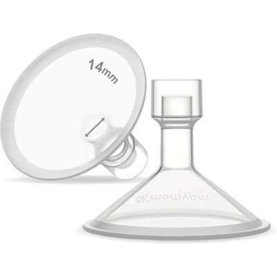 Maymom teterelles MyFit Série Pano Round 14 mm (2 pieces), Compatibles avec tire-laits Medela et connecteurs a large et etroite ouverture Maymom teterelles MyFit Série Pano Round 14 mm (2 pieces), Compatibles avec tire-laits Medela et connecteurs a large et etroite ouverture