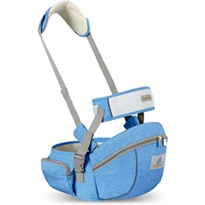SONARIN Multifonctionnel Porte-bébé Siège de Hanche,Ergonomique Porte bébé Ventral Tabouret de Taille avec Ceinture de Sécurité & Bandoulière pour Nouveau-né Tout-Petit 0-24 Mois(Bleu Clair) SONARIN Multifonctionnel Porte-bébé Siège de Hanche,Ergonomique Porte bébé Ventral Tabouret de Taille avec Ceinture de Sécurité & Bandoulière pour Nouveau-né Tout-Petit 0-24 Mois(Bleu Clair)