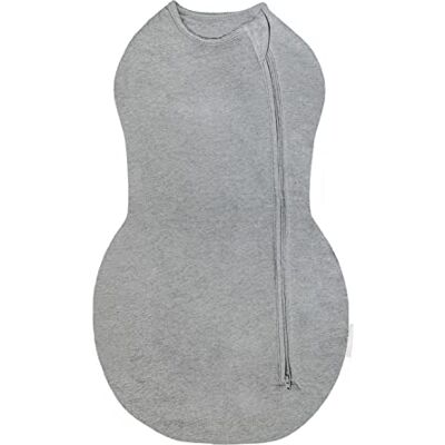 Happiest Baby Sleepea Couette d'emmaillotage 100 % coton bio pour bébé – Conçue pour un développement sain des hanches (graphite, taille M) Happiest Baby Sleepea Couette d'emmaillotage 100 % coton bio pour bébé – Conçue pour un développement sain des hanches (graphite, taille M)