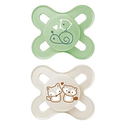 Sucette en Silicone MAM Start Pure - 2 pièces, Bébé 0-2 Mois Sucette en Silicone MAM Start Pure - 2 pièces, Bébé 0-2 Mois