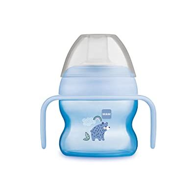 MAM Starter Cup Gobelet d'apprentissage pour bébé (150 ml) Gobelet pour les premiers essais de boire Gobelet à bec avec poignées antidérapantes À partir de 4 mois Motif ours MAM Starter Cup Gobelet d'apprentissage pour bébé (150 ml) Gobelet pour les premiers essais de boire Gobelet à bec avec poignées antidérapantes À partir de 4 mois Motif ours