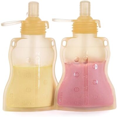 haakaa Pouch Lot de 2 pochettes alimentaires réutilisables pour les tout-petits et les enfants, pochette compressible, lavable au congélateur – Préparez des aliments biologiques faits maison pour haakaa Pouch Lot de 2 pochettes alimentaires réutilisables pour les tout-petits et les enfants, pochette compressible, lavable au congélateur – Préparez des aliments biologiques faits maison pour