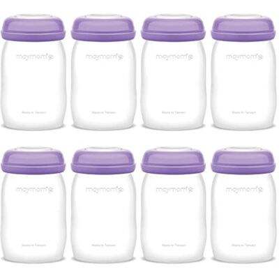 Maymom biberons de conservation compatibles avec tire-laits Lansinoh, version col large, compatibles avec biberons Momma, lot de 8, 5 oz Maymom biberons de conservation compatibles avec tire-laits Lansinoh, version col large, compatibles avec biberons Momma, lot de 8, 5 oz