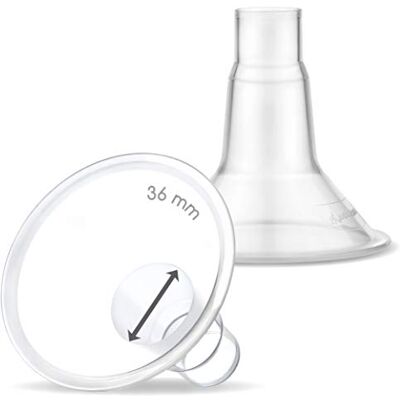 Maymom MyFit kleine borstschilden, 2 stuks, Compatibel met Medela borstkolven PersonalFit, Freestyle, Harmony, Maxi en Flex connectoren, geschikt voor brede en smalle connectors, Classic, 36 mm Maymom MyFit kleine borstschilden, 2 stuks, Compatibel met Medela borstkolven PersonalFit, Freestyle, Harmony, Maxi en Flex connectoren, geschikt voor brede en smalle connectors, Classic, 36 mm