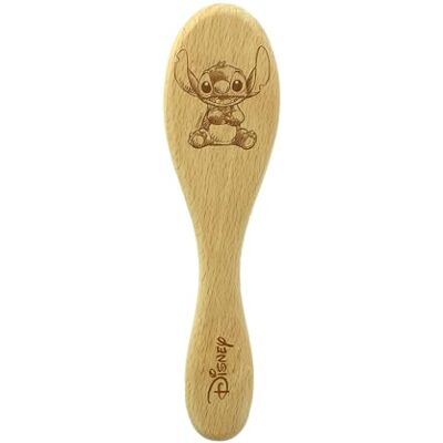 Brosse bébé LILO & STITCH - Brosse en bois Disney Stitch pour cheveux fins Brosse bébé LILO & STITCH - Brosse en bois Disney Stitch pour cheveux fins