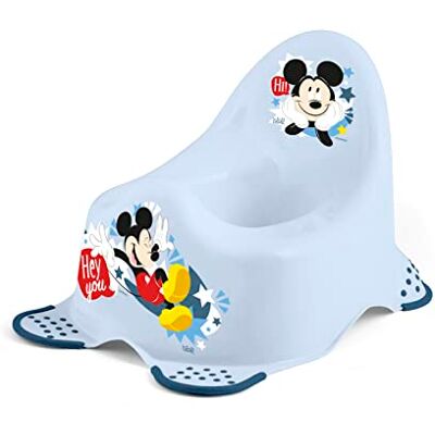 Lulabi Mickey Icon Pot en polypropylène avec pieds en caoutchouc antidérapant Lulabi Mickey Icon Pot en polypropylène avec pieds en caoutchouc antidérapant
