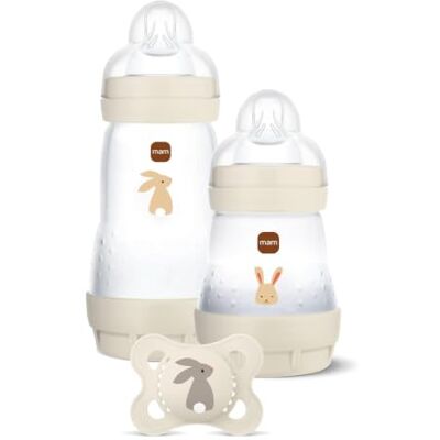 MAM Kit de démarrage Boy Bouteille anti-colique de 160 ml Tétine taille 1 dès la naissance Tétine en silicone Original Skin Soft 0-6 MAM Kit de démarrage Boy Bouteille anti-colique de 160 ml Tétine taille 1 dès la naissance Tétine en silicone Original Skin Soft 0-6